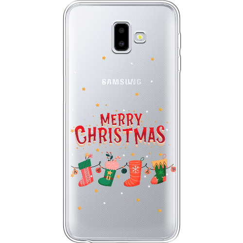 Чехол BoxFace Samsung J610 Galaxy J6 Plus 2018 Рождественские Носки