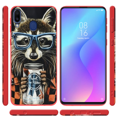 Чехол BoxFace Samsung J610 Galaxy J6 Plus 2018 Енот с банкой