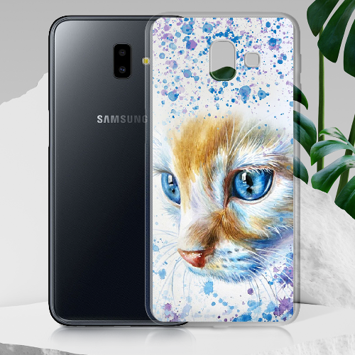 Чехол BoxFace Samsung J610 Galaxy J6 Plus 2018 Голубоглазый Кот