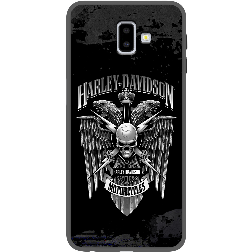 Чехол BoxFace Samsung J610 Galaxy J6 Plus 2018 Harley Davidson skull and eagles