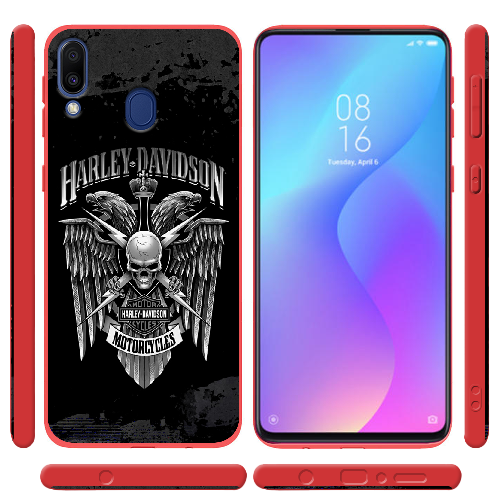 Чехол BoxFace Samsung J610 Galaxy J6 Plus 2018 Harley Davidson skull and eagles