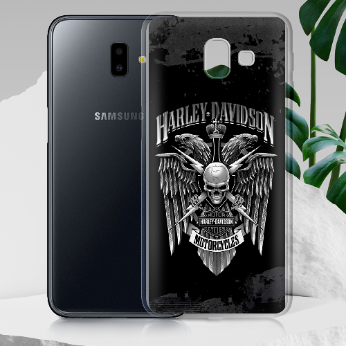 Чехол BoxFace Samsung J610 Galaxy J6 Plus 2018 Harley Davidson skull and eagles