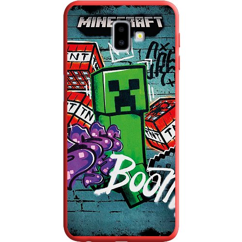 Чехол BoxFace Samsung J610 Galaxy J6 Plus 2018 Minecraft Graffiti
