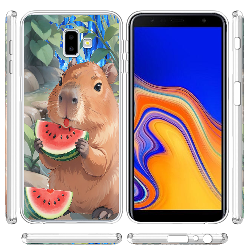 Чехол BoxFace Samsung J610 Galaxy J6 Plus 2018 Капибара з кавуном