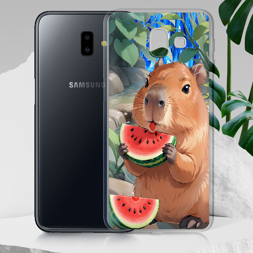 Чехол BoxFace Samsung J610 Galaxy J6 Plus 2018 Капибара з кавуном