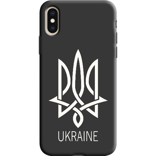 Чехол BoxFace iPhone XS Тризуб монограмма UKRAINE