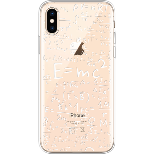 Чехол BoxFace iPhone XS E=mc2