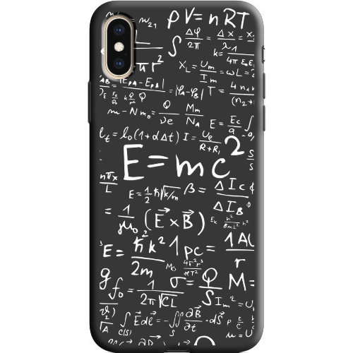 Чехол BoxFace iPhone XS E=mc2