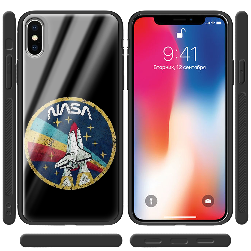 Чехол BoxFace iPhone XS Space Shuttle NASA