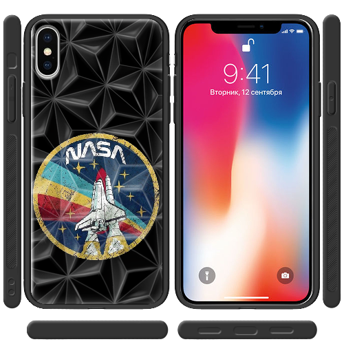 Чехол BoxFace iPhone XS Space Shuttle NASA