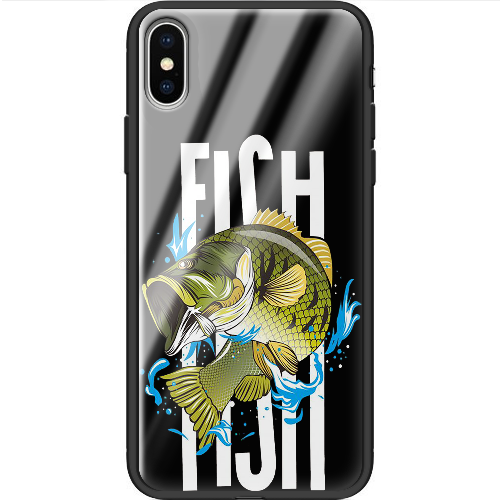 Чехол BoxFace iPhone XS Bass fish