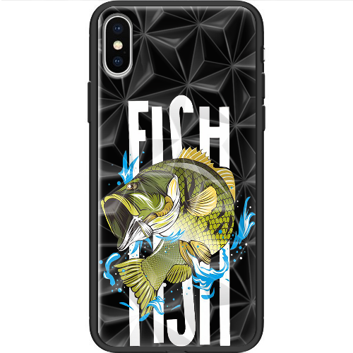 Чехол BoxFace iPhone XS Bass fish