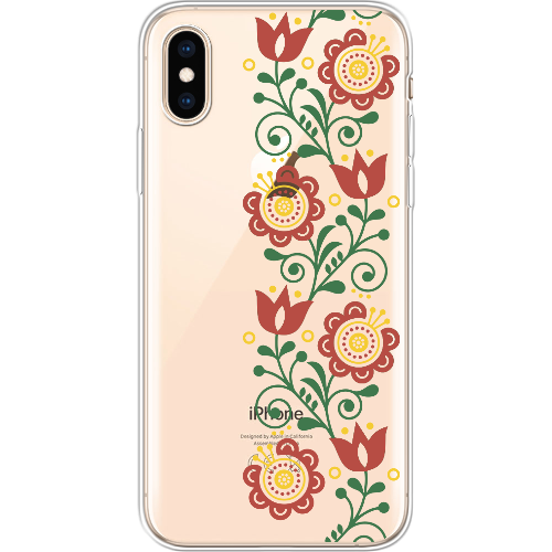 Чехол BoxFace iPhone XS Ethno Flower