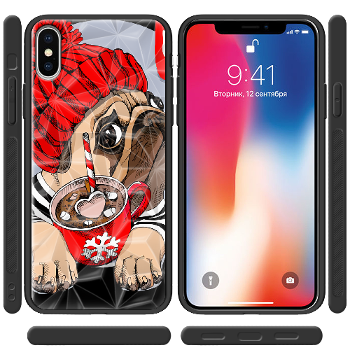 Чехол BoxFace iPhone XS Winter Puggy