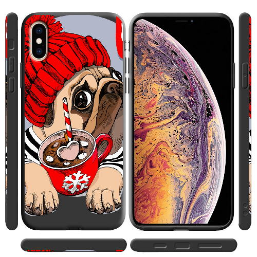 Чехол BoxFace iPhone XS Winter Puggy