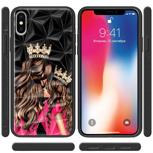 Чехол BoxFace iPhone XS Queen and Princess