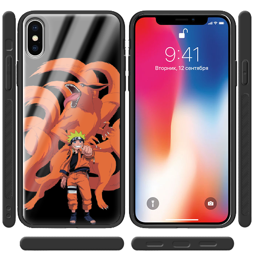 Чехол BoxFace iPhone XS Naruto and Kurama