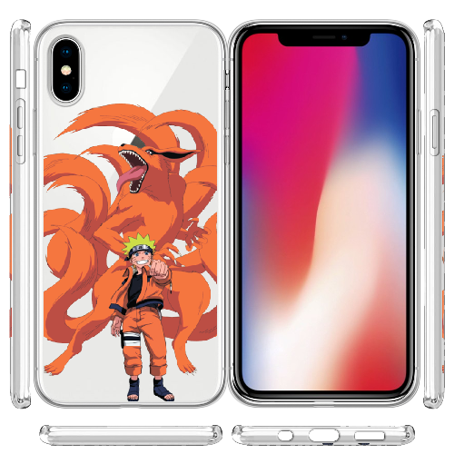 Чехол BoxFace iPhone XS Naruto and Kurama