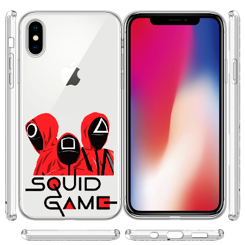 Чехол BoxFace iPhone XS siquid game люди в красном