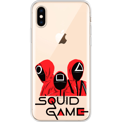 Чехол BoxFace iPhone XS siquid game люди в красном