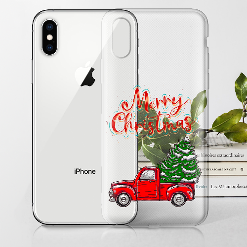 Чехол BoxFace iPhone XS Holiday Car Merry Christmas