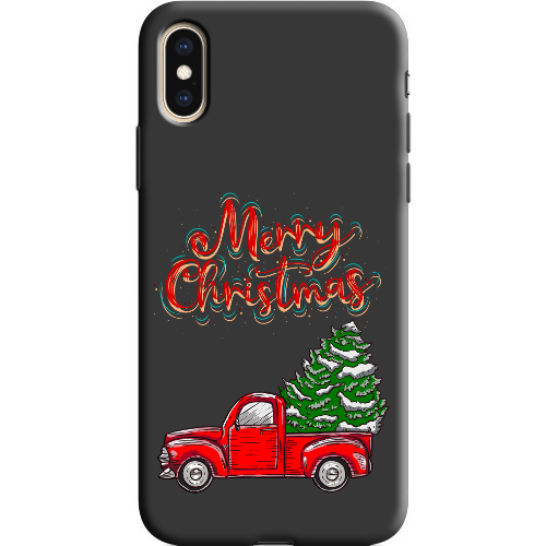 Чехол BoxFace iPhone XS Holiday Car Merry Christmas