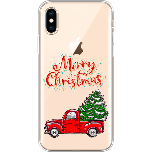 Чехол BoxFace iPhone XS Holiday Car Merry Christmas