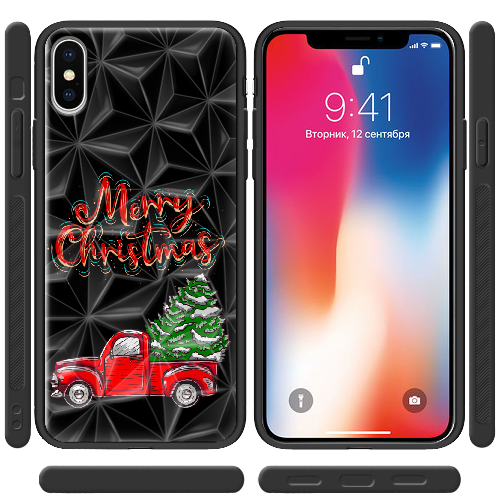 Чехол BoxFace iPhone XS Holiday Car Merry Christmas