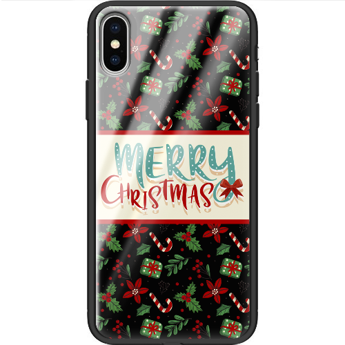 Чехол BoxFace iPhone XS Vintage Christmas Congratulation