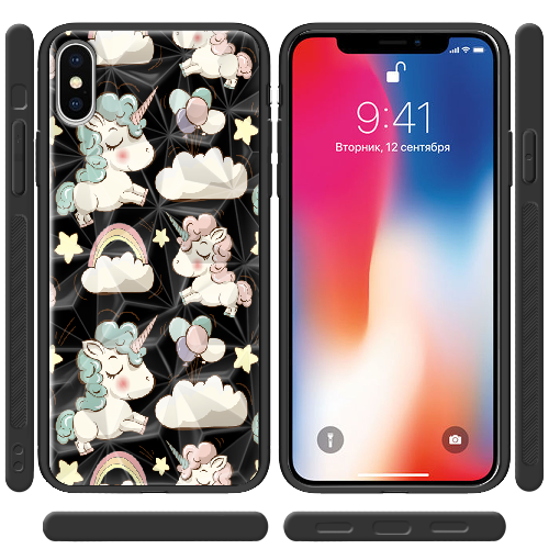 Чехол BoxFace iPhone XS Unicorns