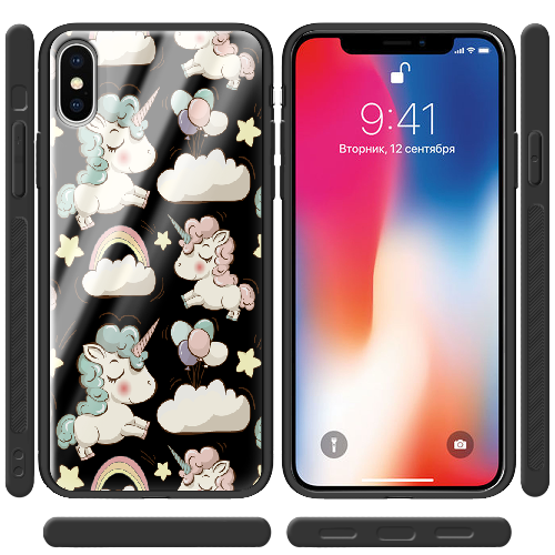 Чехол BoxFace iPhone XS Unicorns