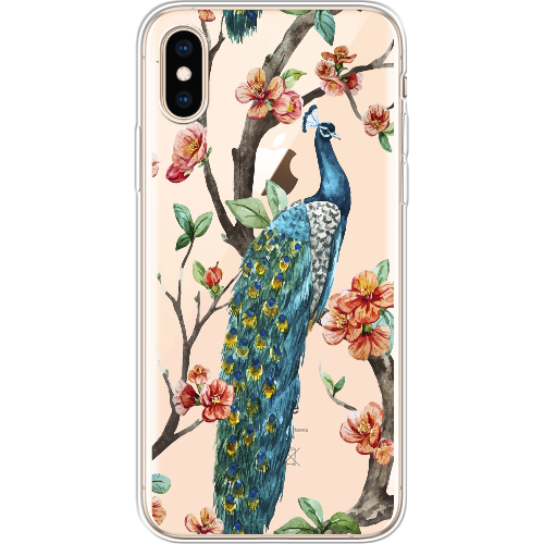 Чехол BoxFace iPhone XS Noble Peacock