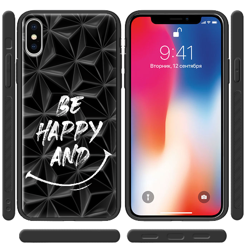 Чехол BoxFace iPhone XS be happy and