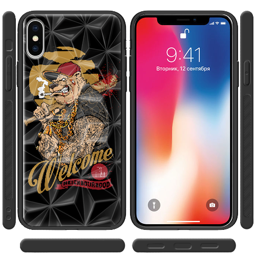 Чехол BoxFace iPhone XS welcome to thy neighborhood