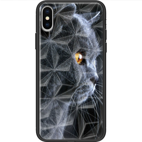 Чехол BoxFace iPhone XS English cat