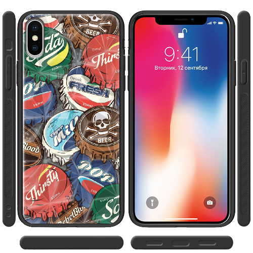 Чехол BoxFace iPhone XS Drink Lids