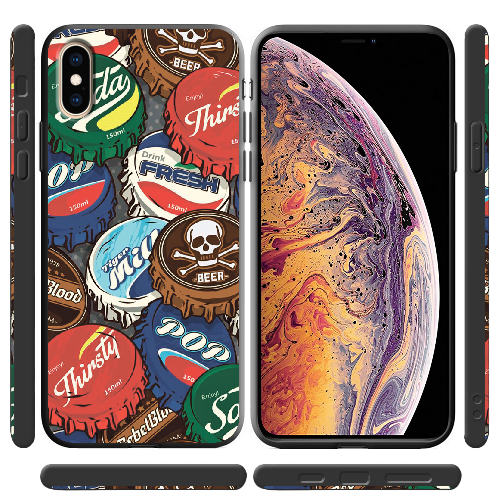 Чехол BoxFace iPhone XS Drink Lids