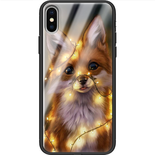 Чехол BoxFace iPhone XS Рождественская лиса