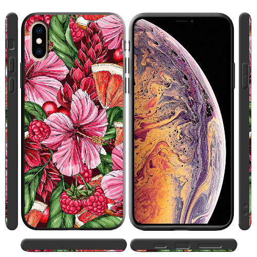 Чехол BoxFace iPhone XS Tropical Flowers