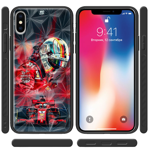 Чехол BoxFace iPhone XS Racing Car