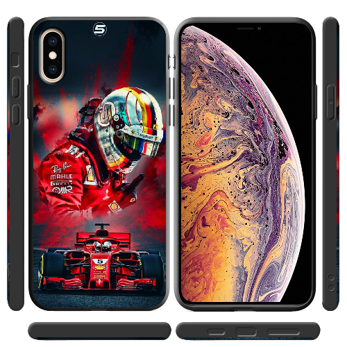 Чехол BoxFace iPhone XS Racing Car