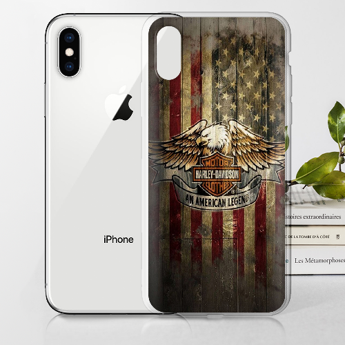 Чехол BoxFace iPhone XS Harley Davidson An American Legend