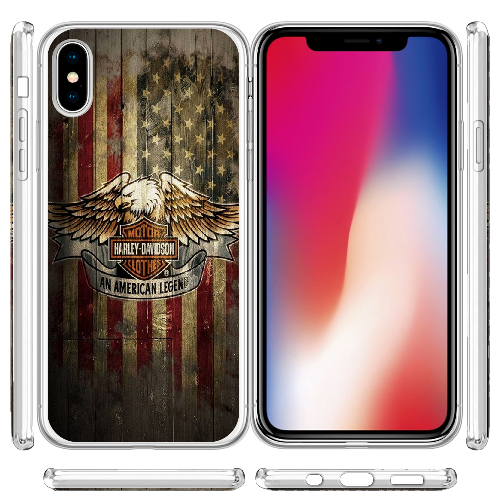 Чехол BoxFace iPhone XS Harley Davidson An American Legend