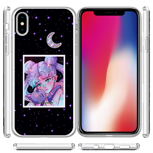 Чехол BoxFace iPhone XS Sailor Moon night