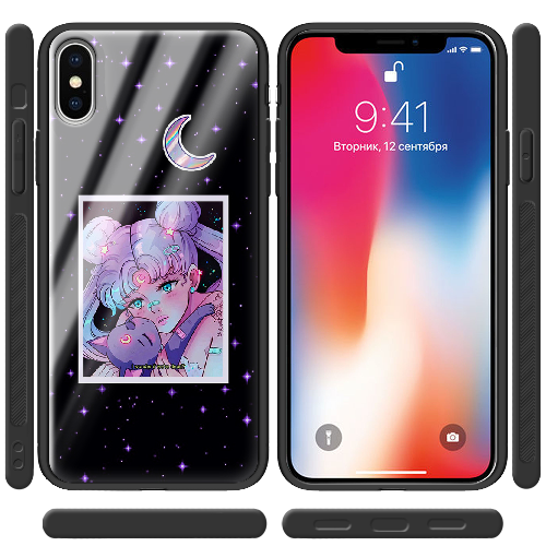 Чехол BoxFace iPhone XS Sailor Moon night