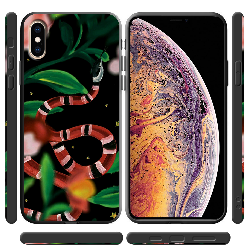 Чехол BoxFace iPhone XS Red Snake