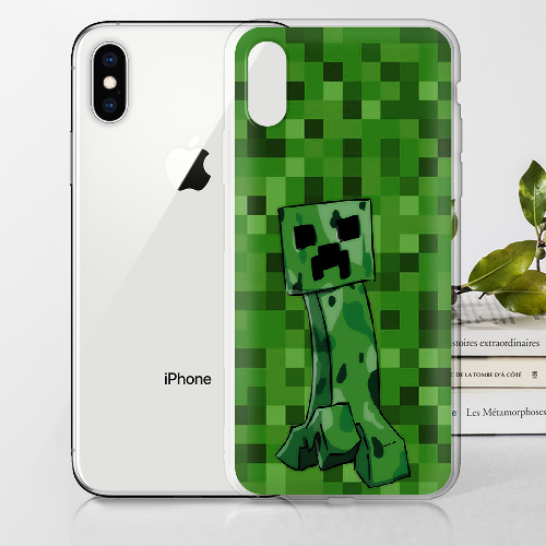 Чехол BoxFace iPhone XS Minecraft Creeper