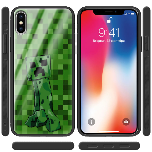 Чехол BoxFace iPhone XS Minecraft Creeper