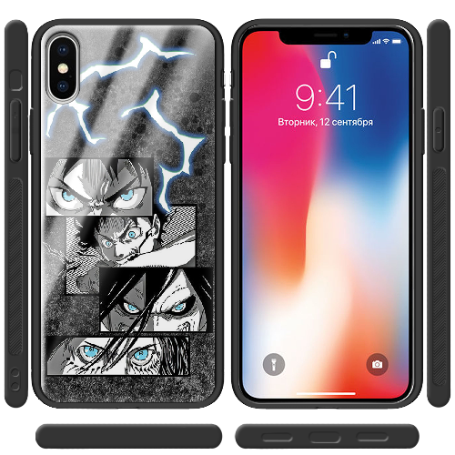 Чехол BoxFace iPhone XS Eren Yeager Transformation