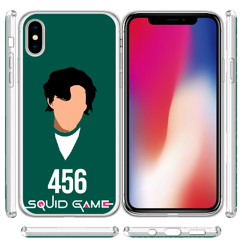 Чехол BoxFace iPhone XS Игра в кальмара игрок 456 Сон Ги Хун